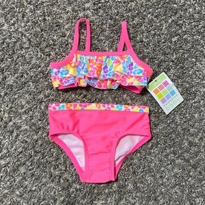 Girls 2 piece swimsuit size 3/6 months